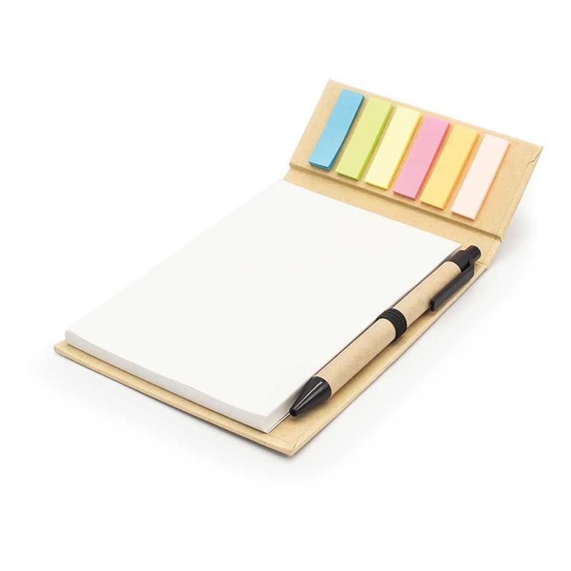 Recycled Pad Holder With Sticky Note & Pen